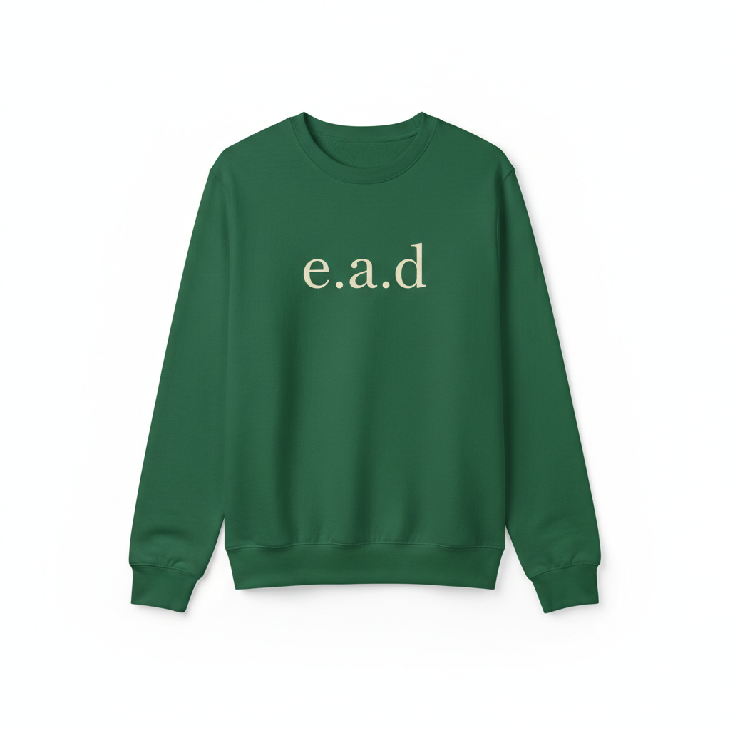 e.a.d. Minimalist Forest Green Sweatshirt