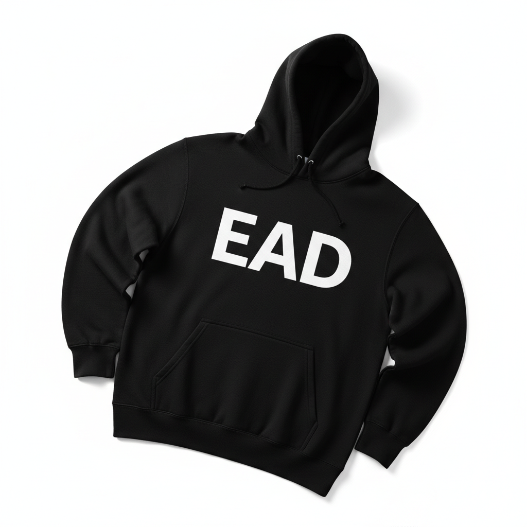 EAD Bold Statement Black Hoodie