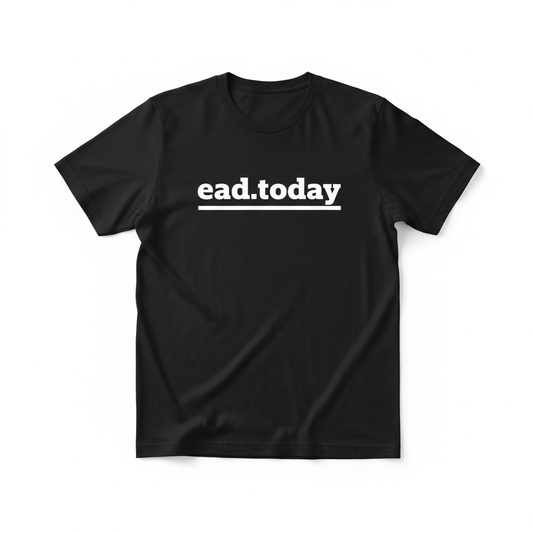 ead.today Underlined Black T-Shirt